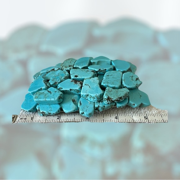 Handcrafted turquoise slab belt buckle on silver 5”X 3” Coastal-cowgirl western - Picture 4 of 5